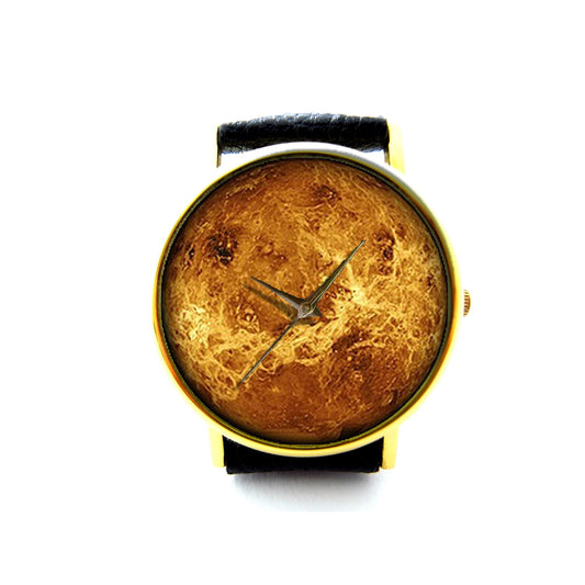 Venus Leather Watch, Planet Watch, Unisex Watch, Ladies Watch, Mens Watch, Venus Jewelry