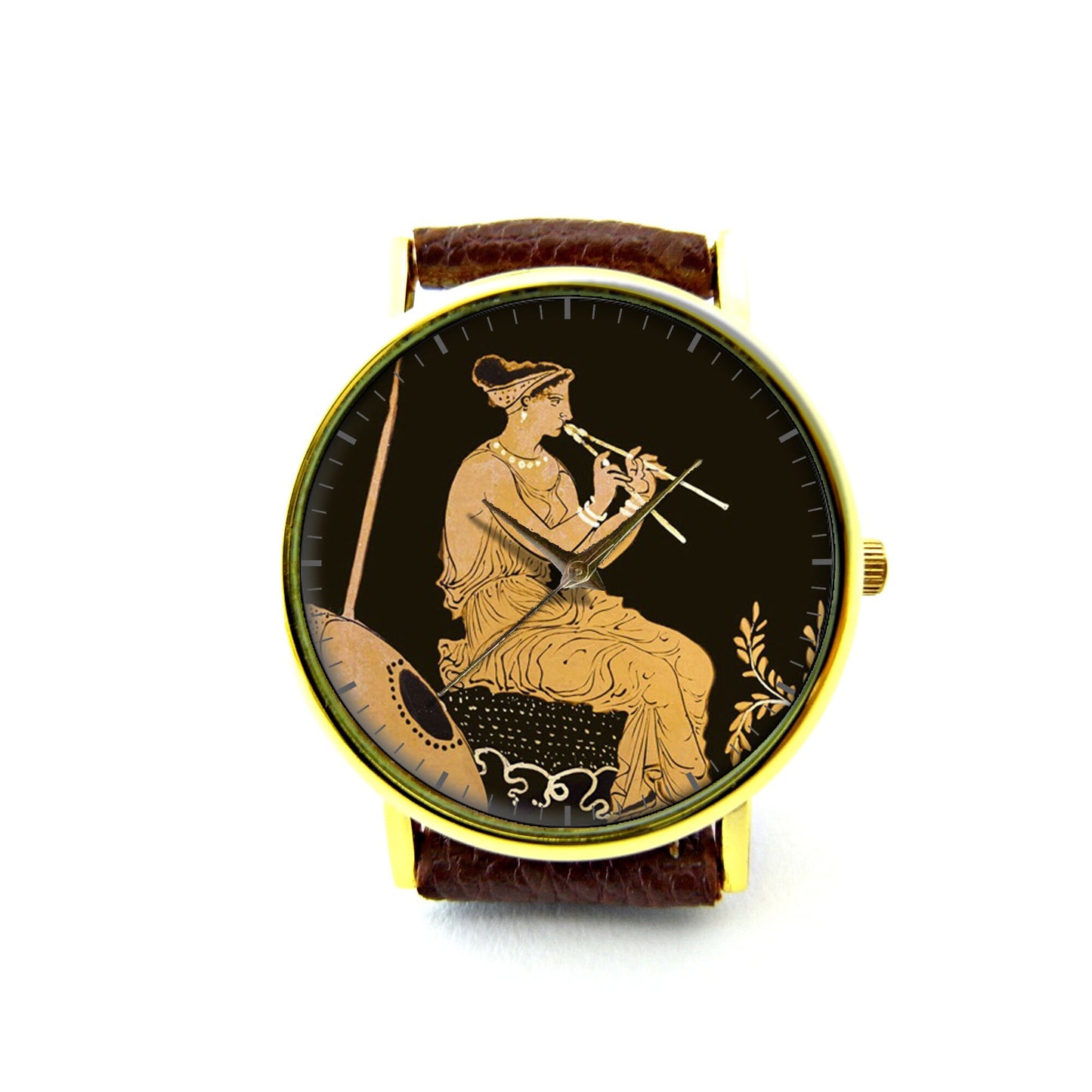 Music Leather Watch, Musical Watch, Unisex Watch, Ladies Watch, Mens Watch, Music Jewelry, Music Accessory, Pattern 2