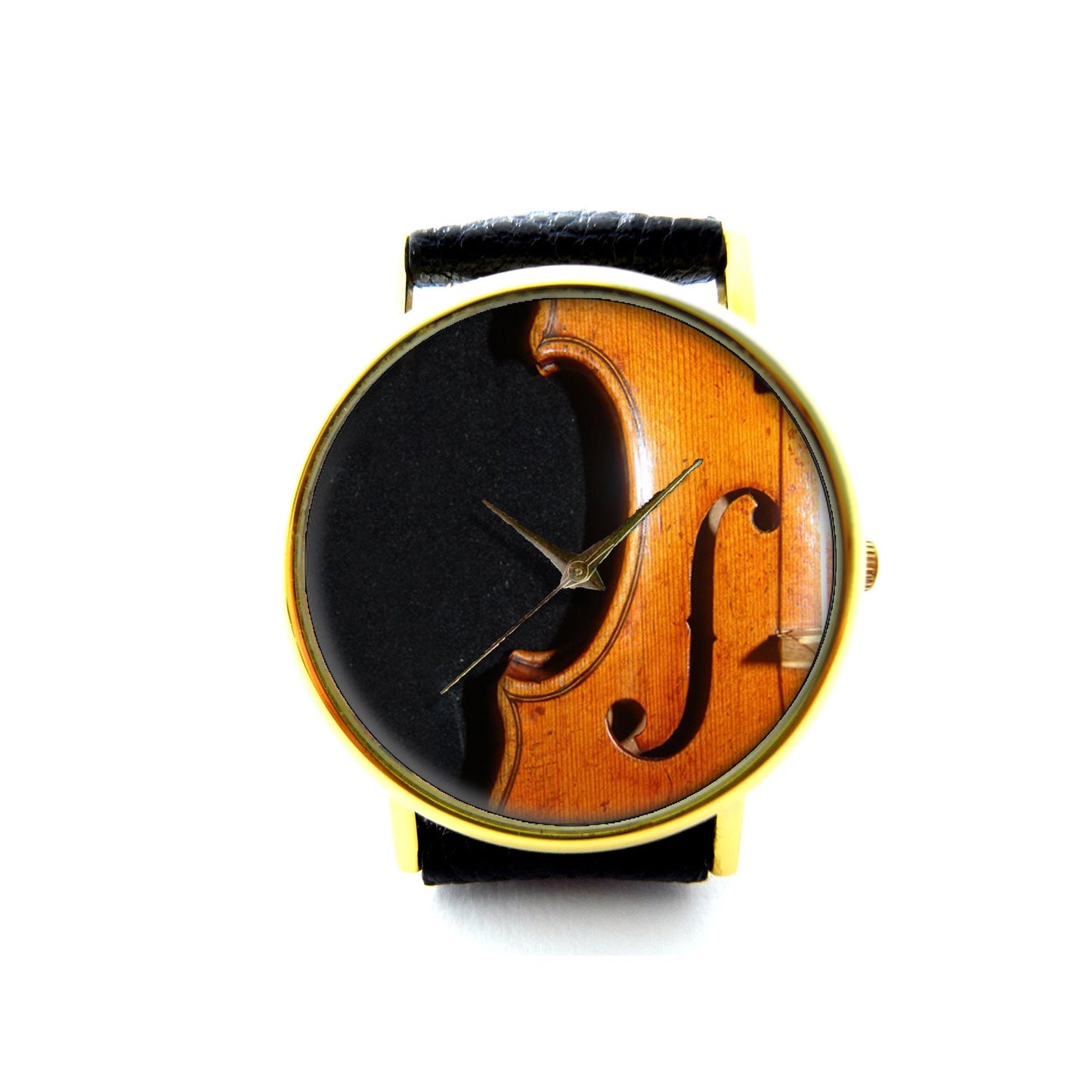 Violin Leather Watch, Musical Watch, Unisex Watch, Ladies Watch, Mens Watch, Violin Jewelry, Violin Accessory, Pattern 4