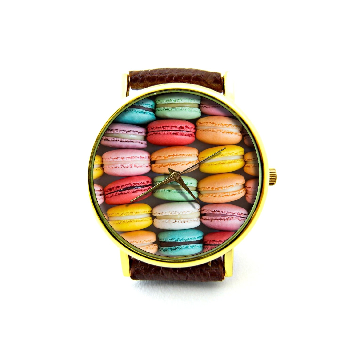 Macaron Leather Watch, Macaron Watch, Unisex Watch, Ladies Watch, Mens Watch, Macaron Jewelry