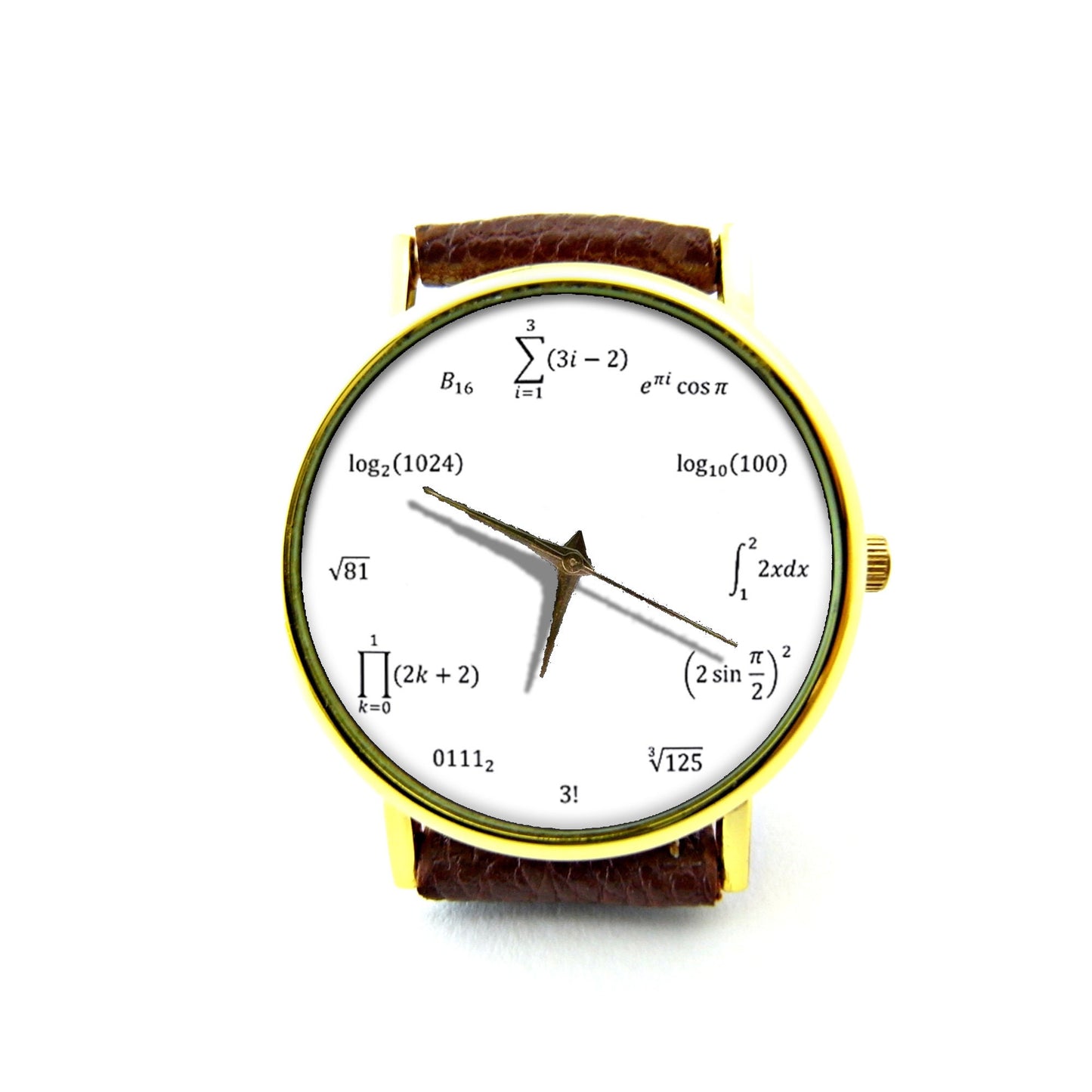 Math Equations and Notations Leather Watch, Math Equations Ladies Watch, Unisex Watch, Equations Jewellery