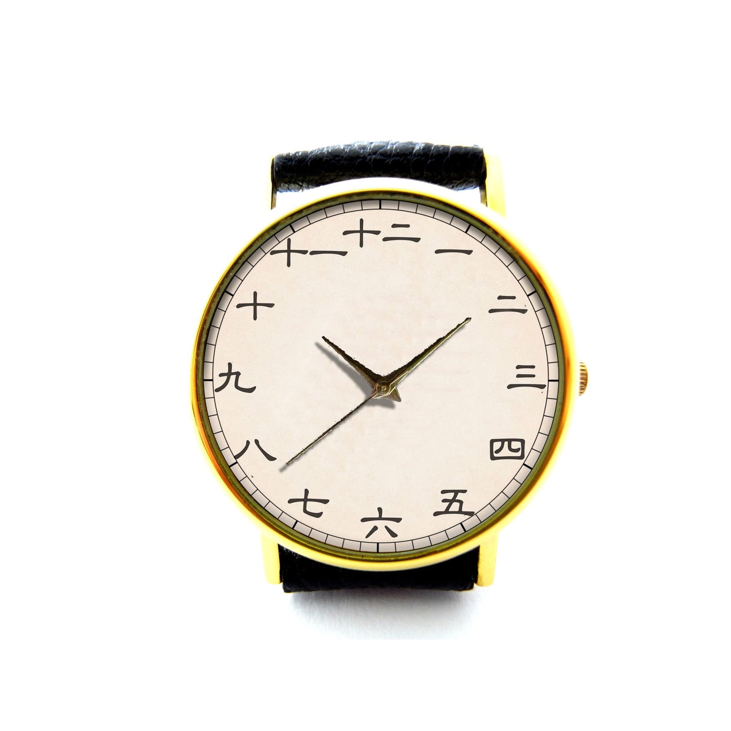 Japanese Numerals Leather Watch, Numbers Ladies Watch, Unisex Watch, Japanese Numbers Jewellery