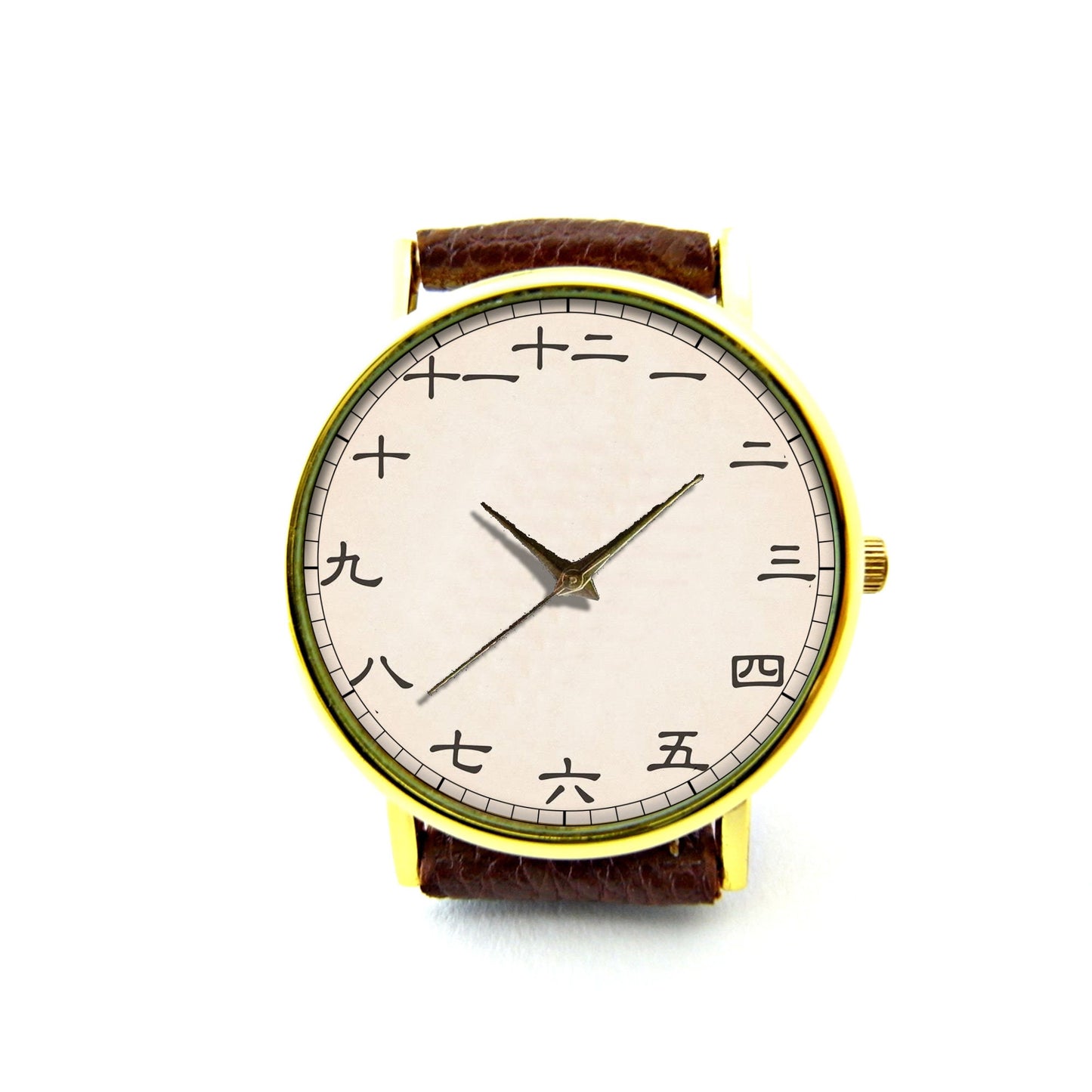 Japanese Numerals Leather Watch, Numbers Ladies Watch, Unisex Watch, Japanese Numbers Jewellery