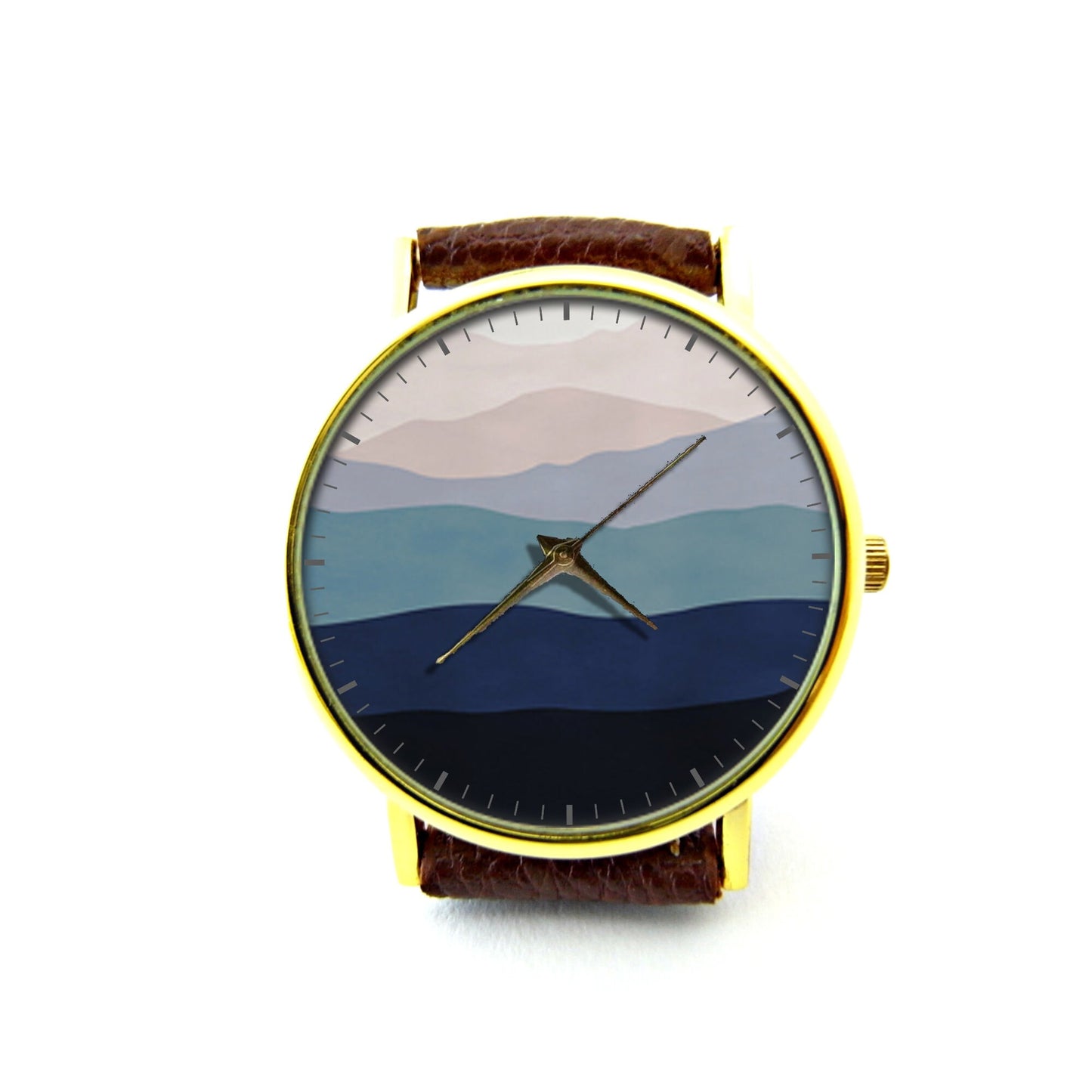 Mountain Art Leather Watch, Mountain Art Ladies Watch, Unisex Watch, Mountain Art Jewellery