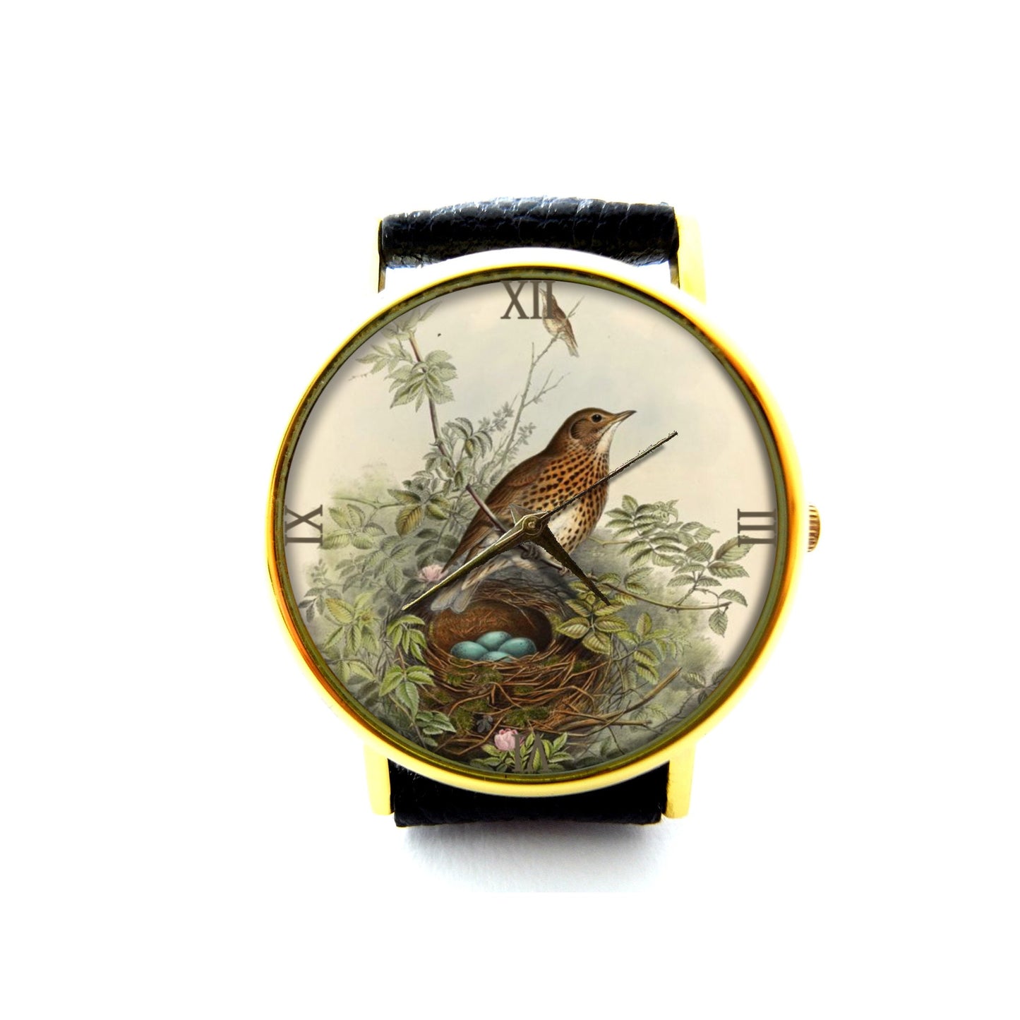 Bird Nest Leather Watch, Bird Nest Ladies Watch, Unisex Watch, Bird Nest Jewellery