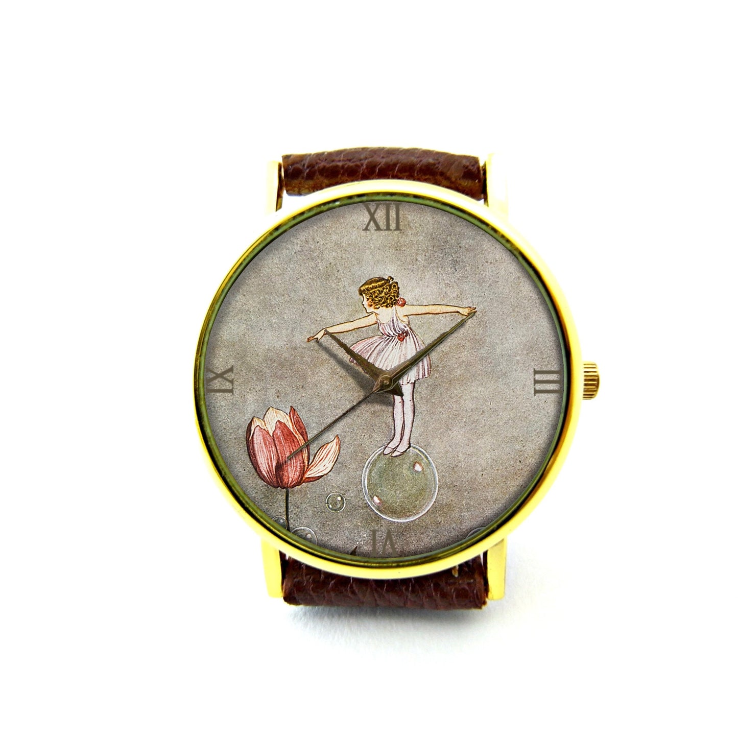 Bubble Fairy Leather Watch, Fairy Ladies Watch, Unisex Watch, Fairy Jewellery