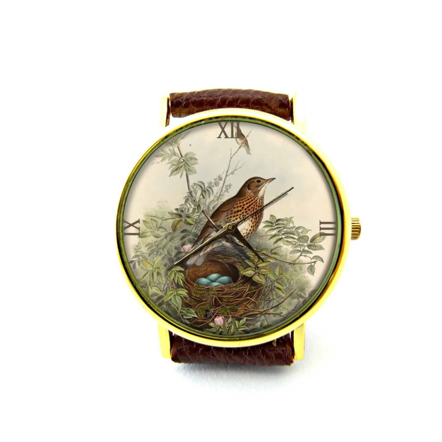 Bird Nest Leather Watch, Bird Nest Ladies Watch, Unisex Watch, Bird Nest Jewellery