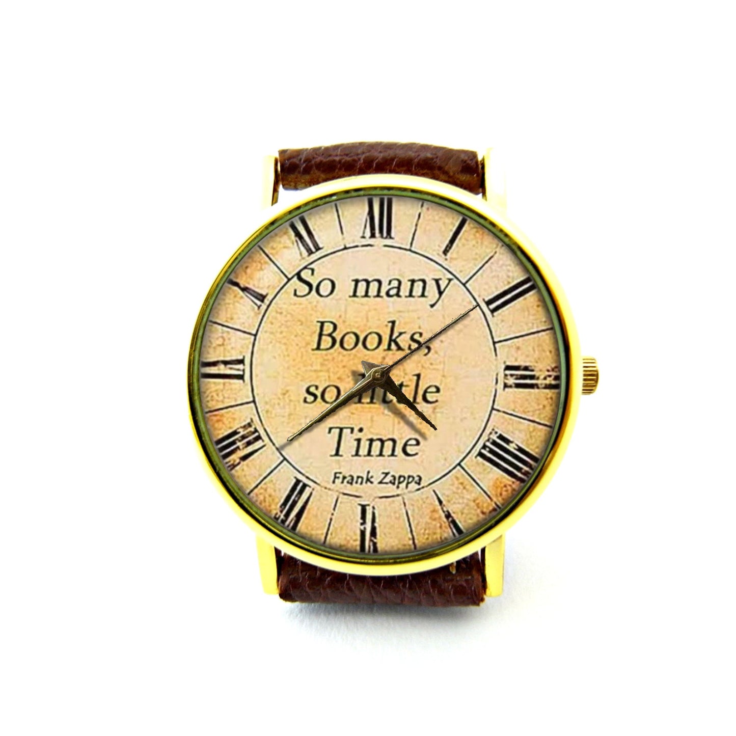 So many books, so little time Leather Watch, Unisex Watch, Book Watch, Teacher's Gift, Book Jewelry