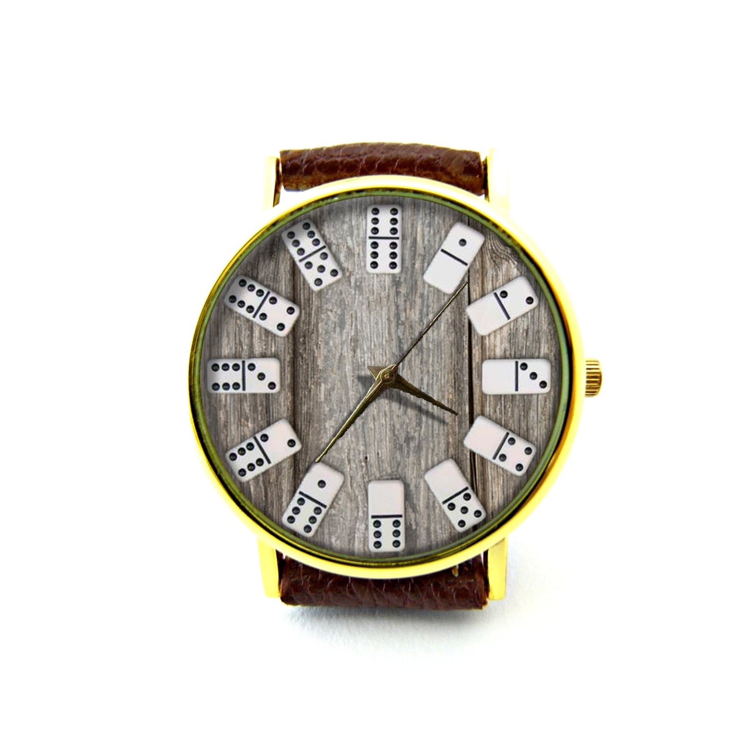 Domino Watch, Game Leather Watch, Unisex Watch, Ladies Watch, Mens Watch, Minimalism Watch, Domino Jewelry