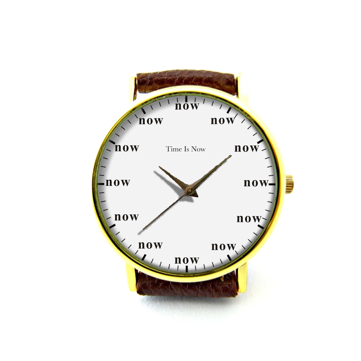 Time is Now Leather Watch, "Now" is The Time Watch, Gift Ideas, Birthday Gift, Now Time Jewelry