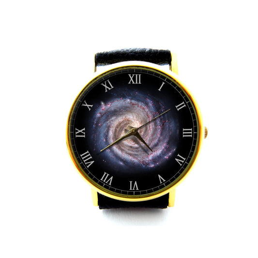 Galaxy Leather Watch, Space Watch, Universe Watch, Astronomy Watch, Milky Way Watch, Women's Watch, Galaxy Space Jewelry